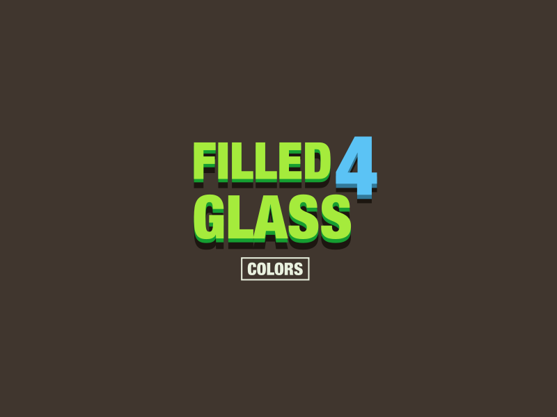 Filled Glass 4 Colors